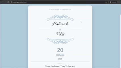 Wedding Invitation Template Thumbnail